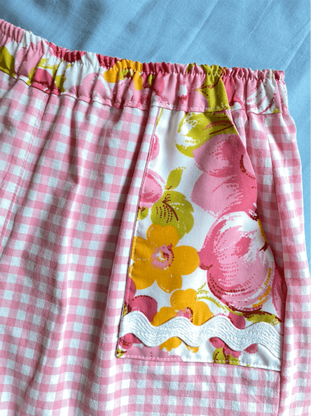 Short vichy rose - taille S 