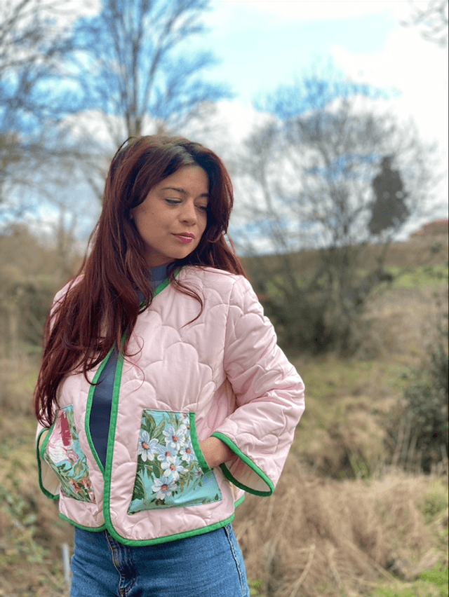 Veste matelassée nuages ☁️  -  taille XS/S/M