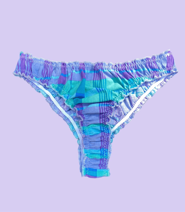 Tanga à carreaux  -  taille S 